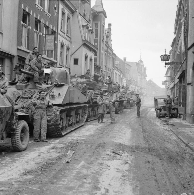 Sherman tanks of 8th Armoured Brigade