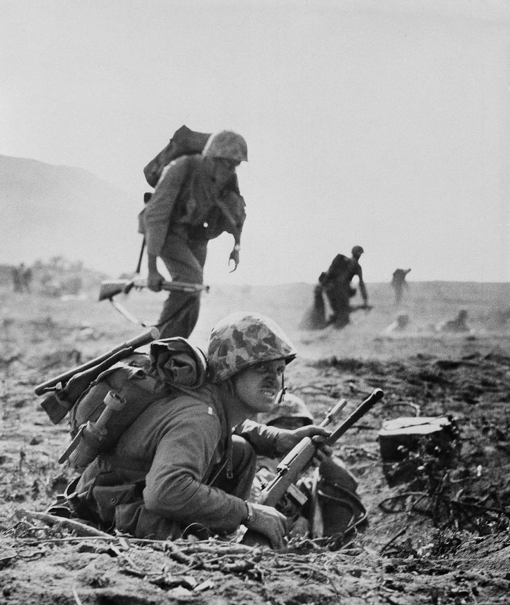 Moving to the Interior of Iwo Jima