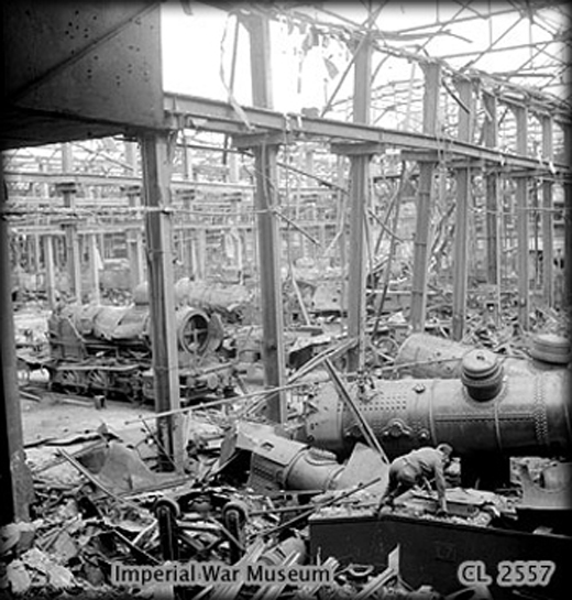 Wrecked Locomotive Shop