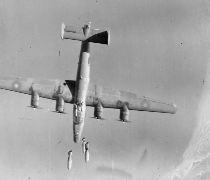 bombs hit Liberator B Mk VI KK320 V-Victor