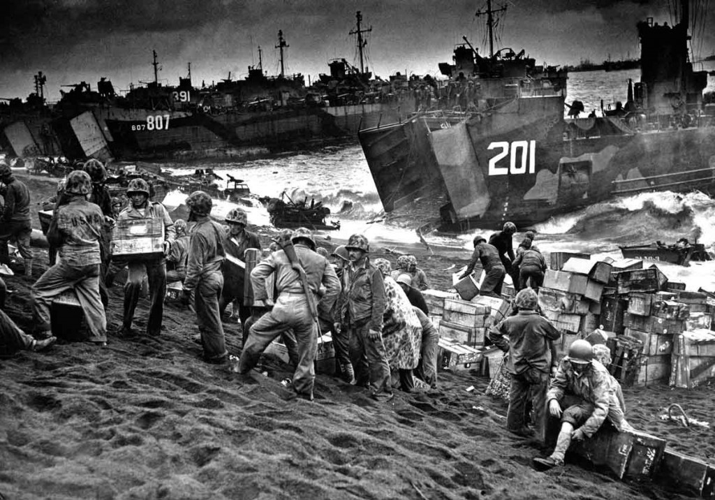 Bringing Supplies to Iwo Jima