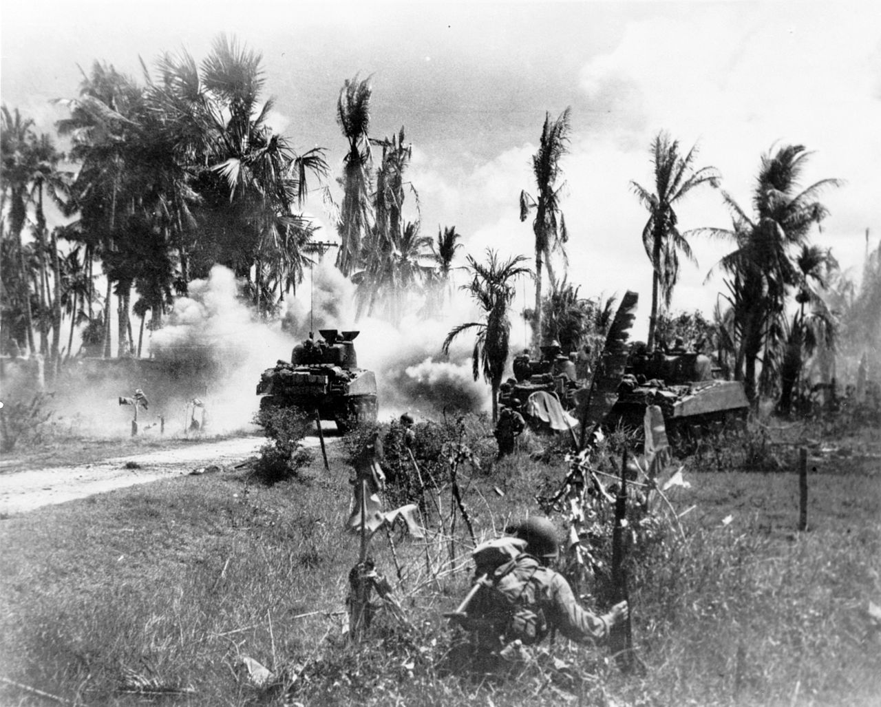 Advancing on Japanese Positions on Panay