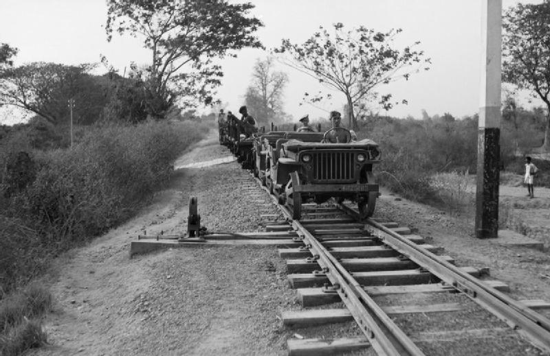 Jeeps on Railway Tracks