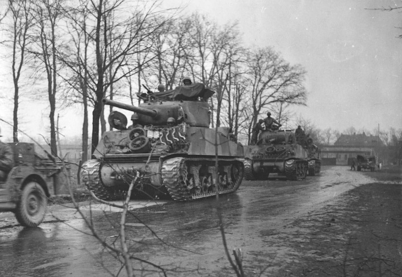 784th Tank Battalion Preparing to Cross the Rhine