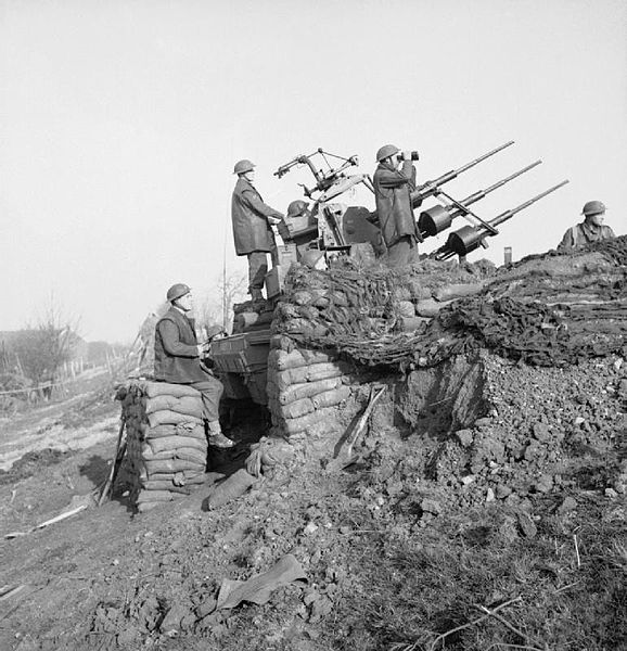 British Triple 20-mm Anti-aircraft Guns