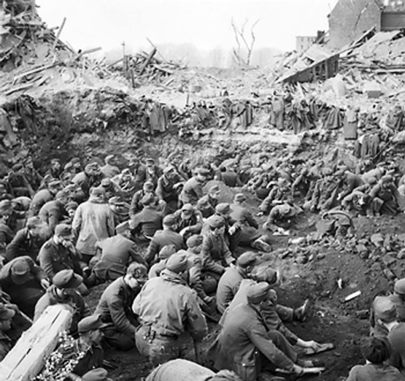 Large Group of German POWs