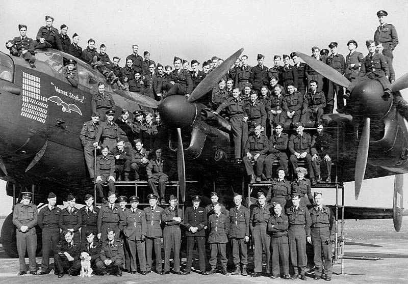 Lancaster veteran of No 550 Squadron