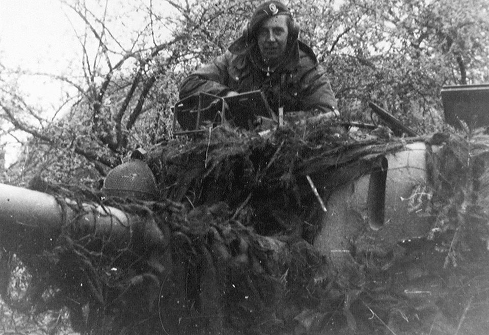 Trooper 'Tich' Croft in his Challenger Tank