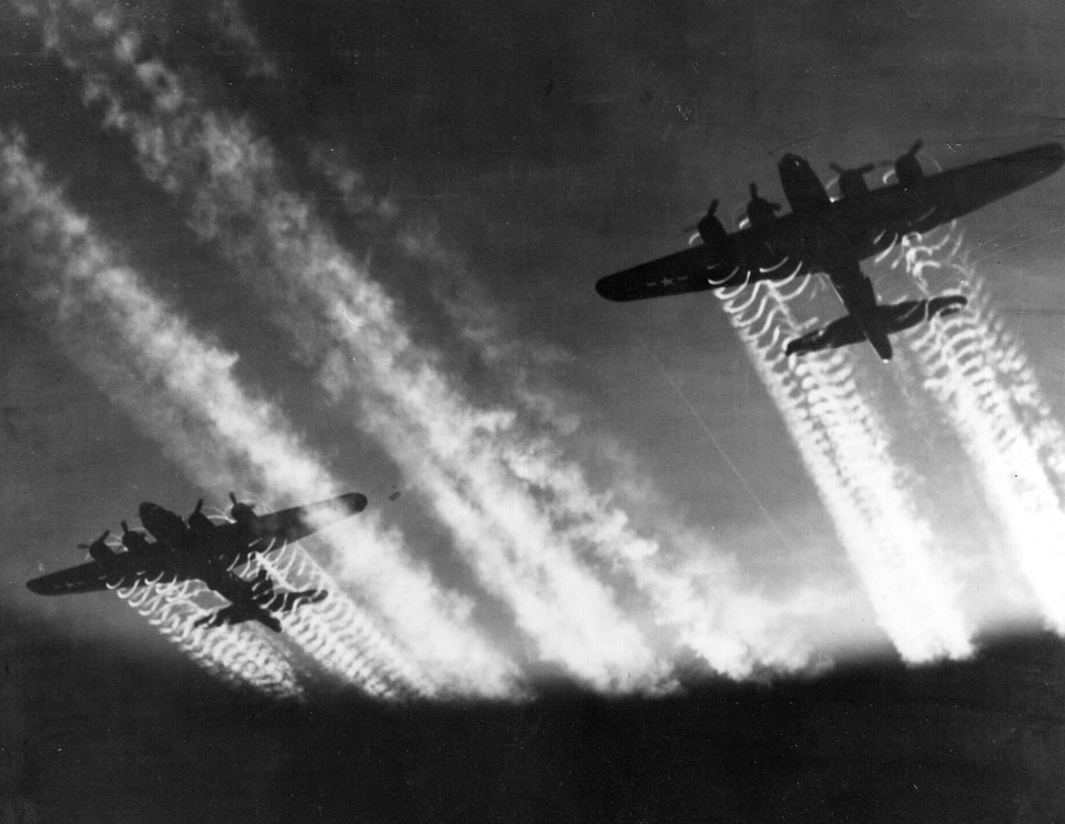 B-17s from the 398th BG