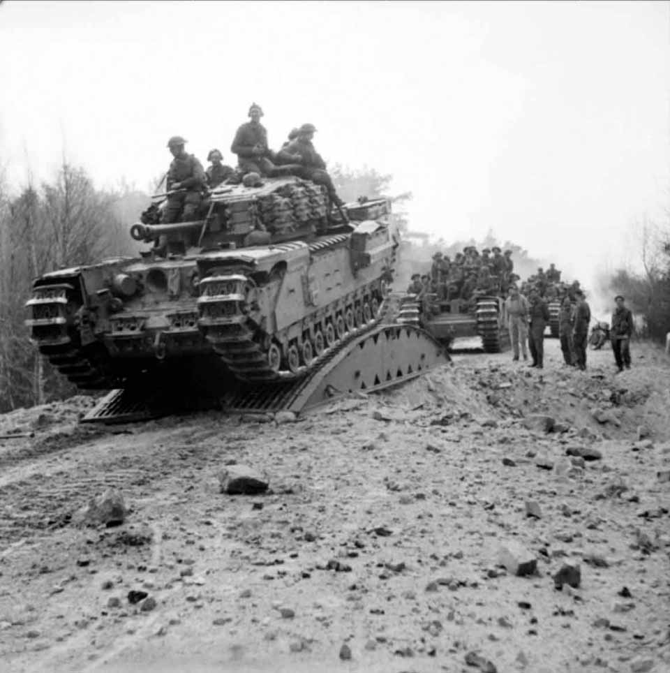 Churchill Tanks of the Scots Guards