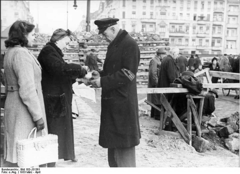 Workers Receiving Food