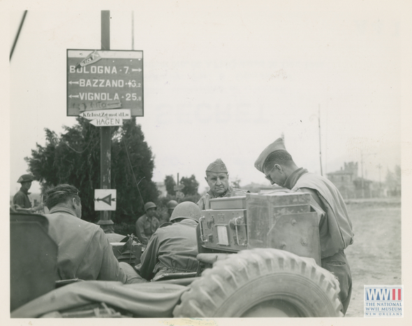 Maj-Gen Keyes Approaching Bologna