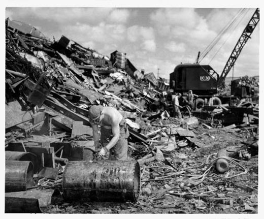 Steel Scrap at Pearl Harbor