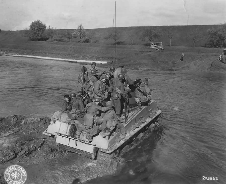 M4 Sherman Tank Crossing the Donau