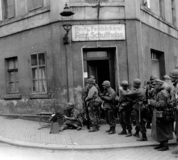 Battling Enemy Snipers in Hof, Germany