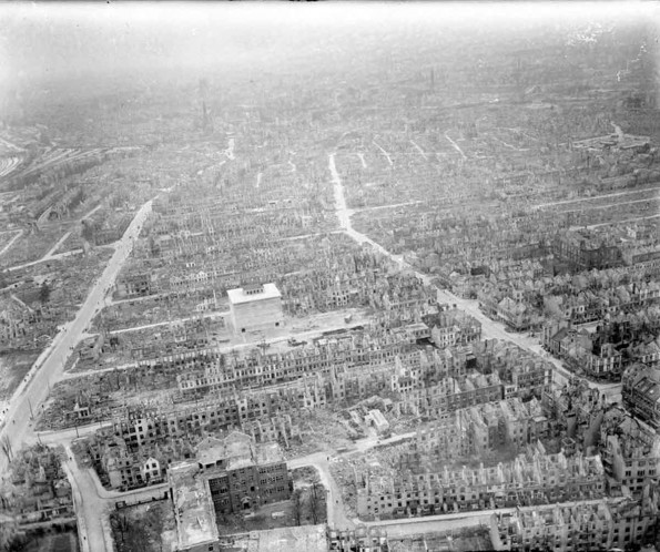 Aerial View of Bremen Devastation