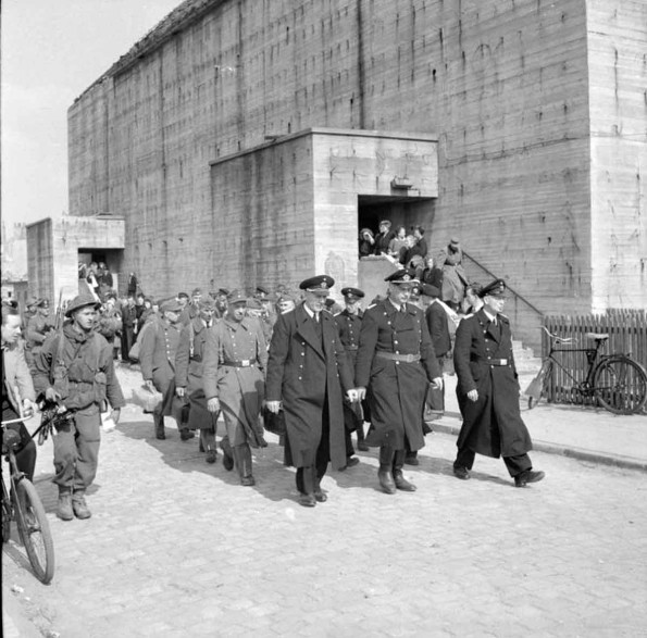 German Prisoners Are Marched into Captivity