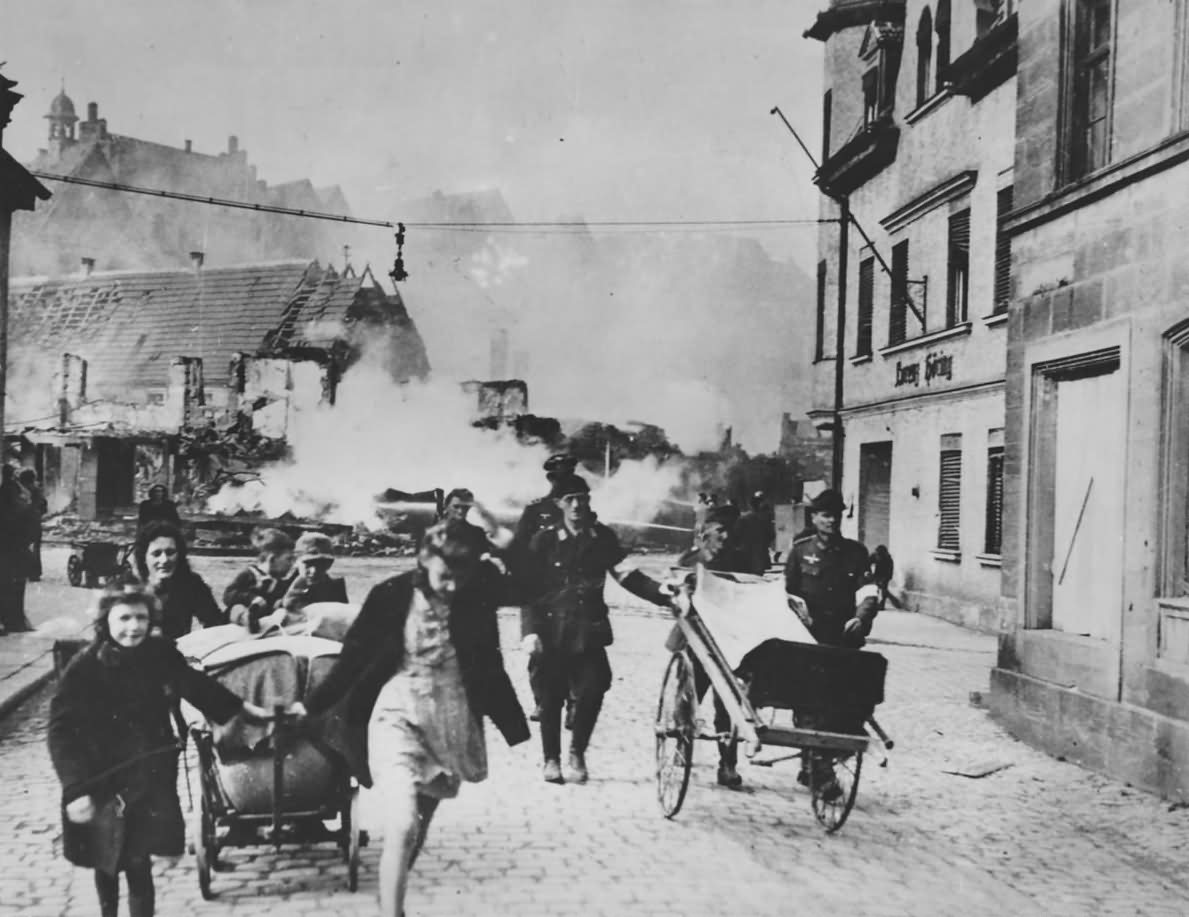 Civilians Leaving Kronach