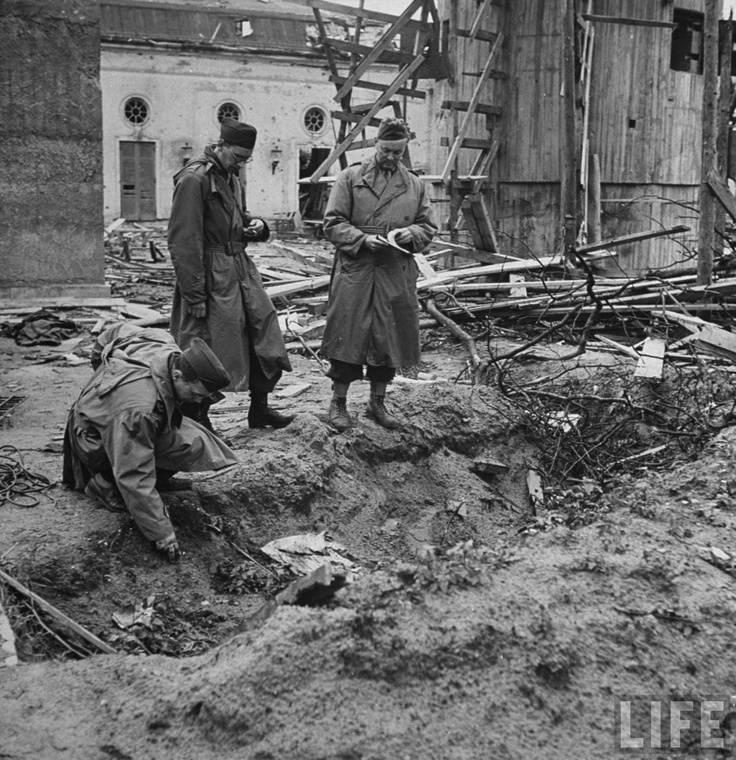 Ditch Containing the Corpses of Hitler and Eva Braun