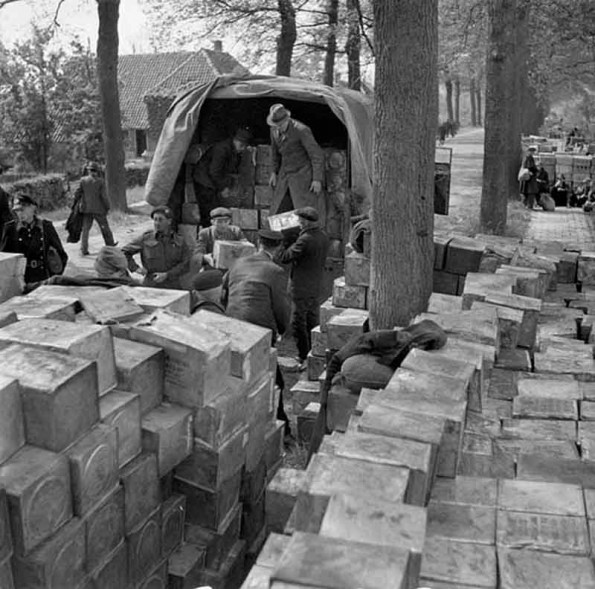 Loading a Truck with Food