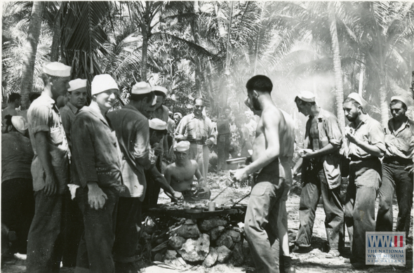 Grilling Steaks on Ulithi