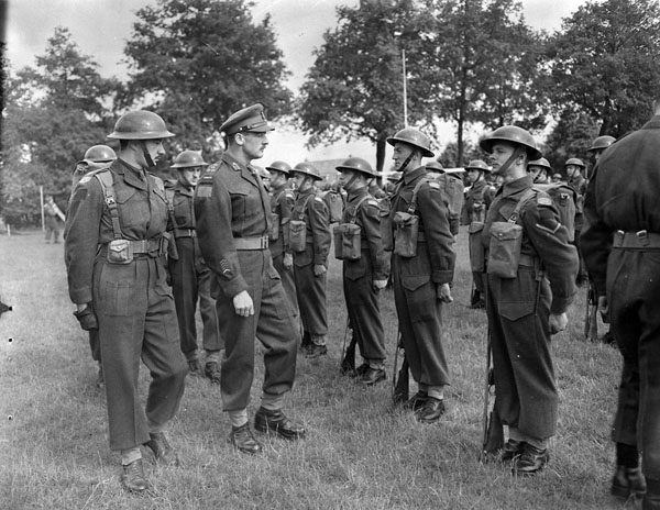 Inspecting the Canadian Berlin Brigade