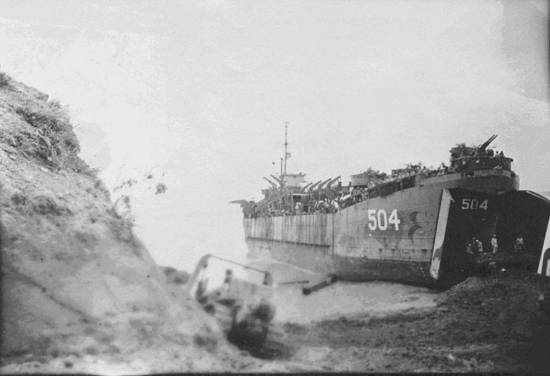 Unloading an LST