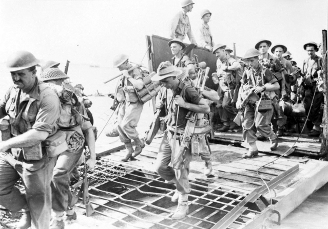 Australian Soldiers Landing on Labuan Island