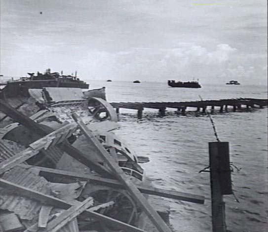 Damaged Storehouses at Victoria Docks