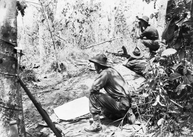 Bren Gun position on Labuan Island