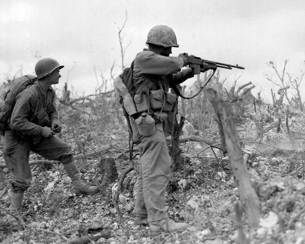 US Marines on Wana Ridge