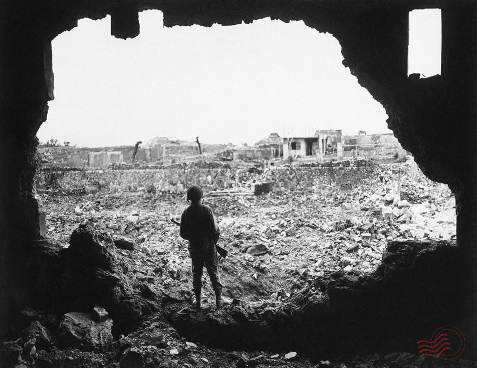 Bombed Area of Naha, Okinawa