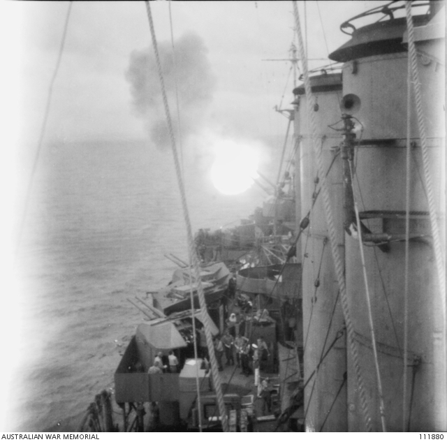 Bombarding Balikpapan, Borneo