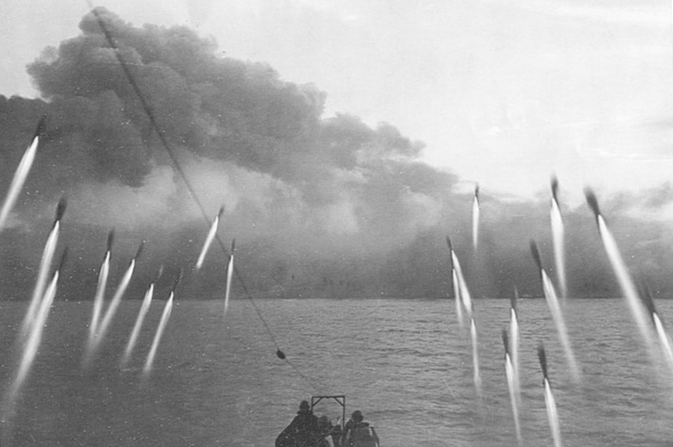 Firing Fockets at the Beach