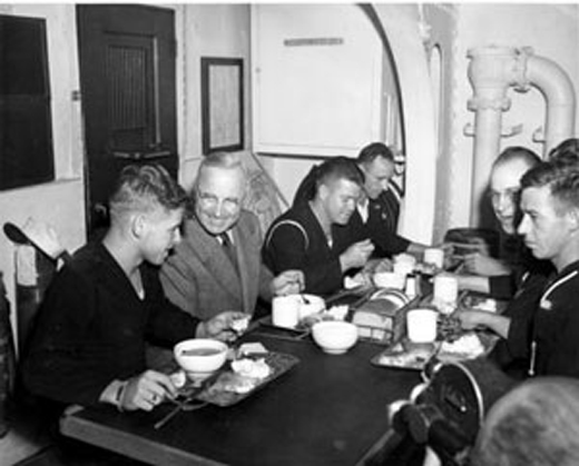 President Truman At Lunch