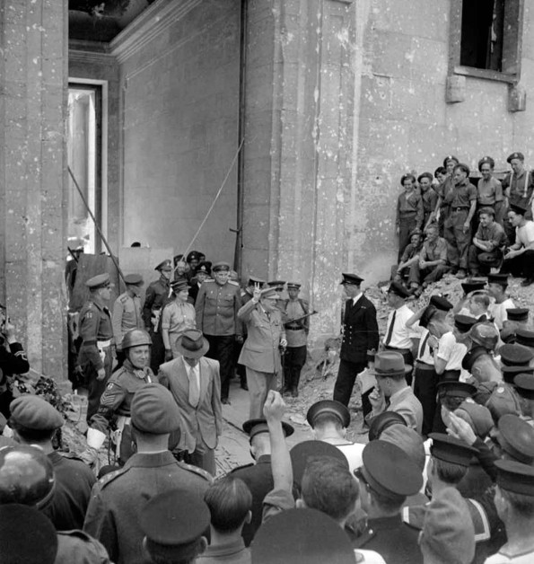 Churchill Leaving the Chancellery