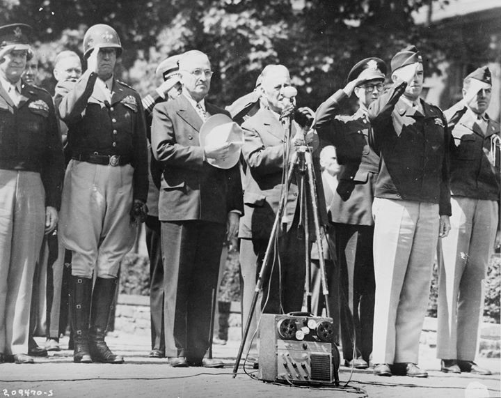 Raising US Flag over Berlin