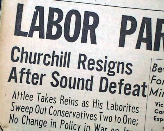 Churchill Loses General Election