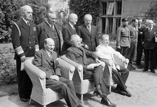 Attlee at the Potsdam Conference