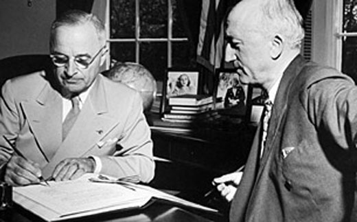 Truman Signs UN Charter