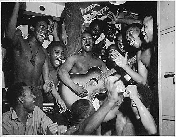 Sailors Celebrating V-J Day