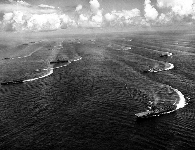 US Naval Presence off the Coast of Japan