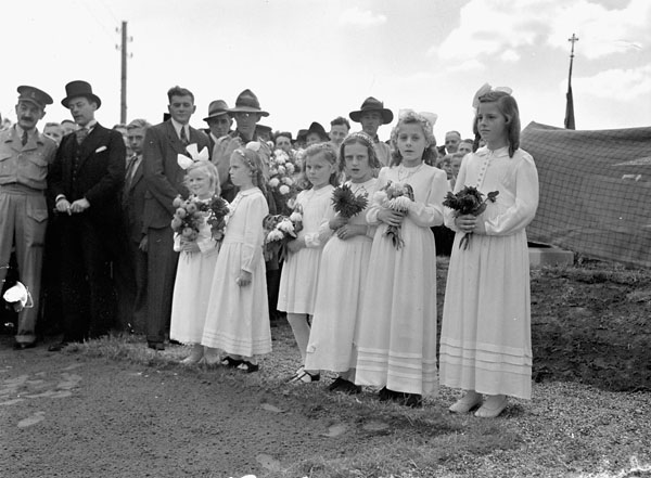 Dutch Girls at a Commemorating Ceremony