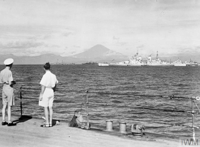 Allied ships in Sagami Bay