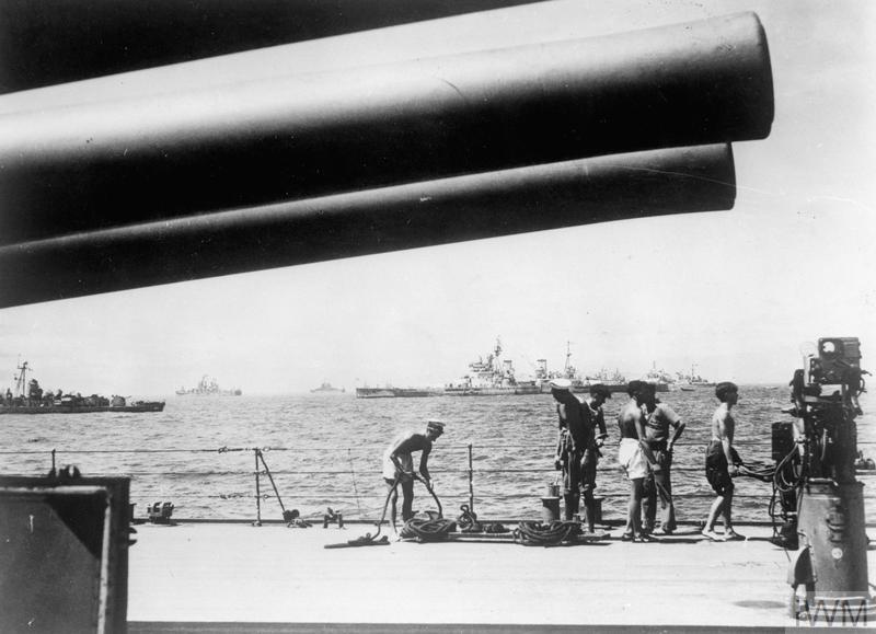 Allied ships in Sagami Bay