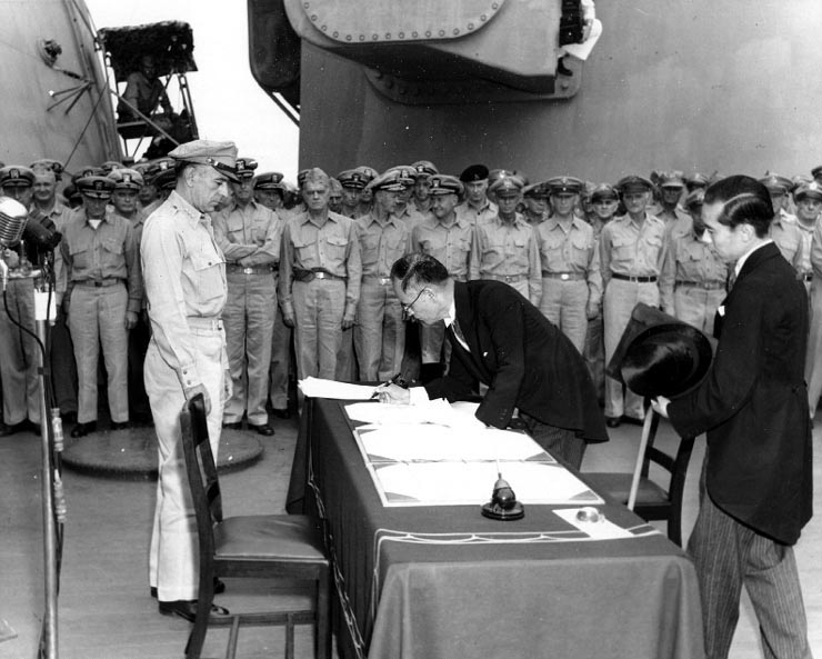 Signing the Surrender Document