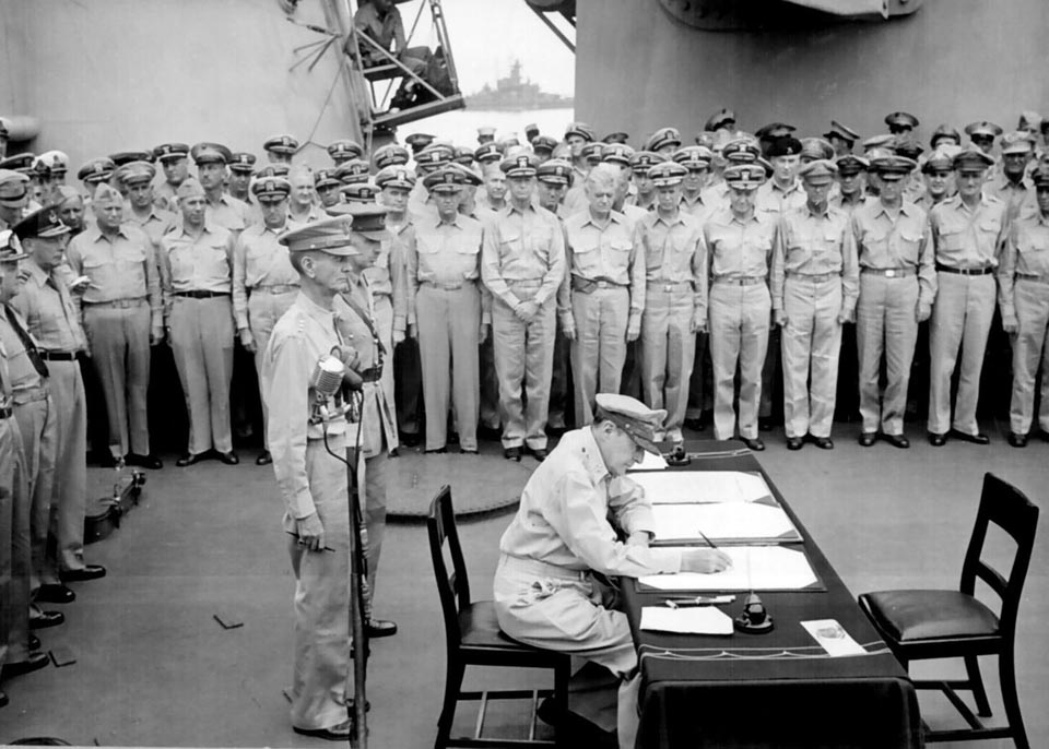 Signing the Surrender Document