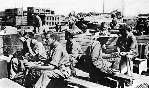 Former POWs Relaxing at Yokohama