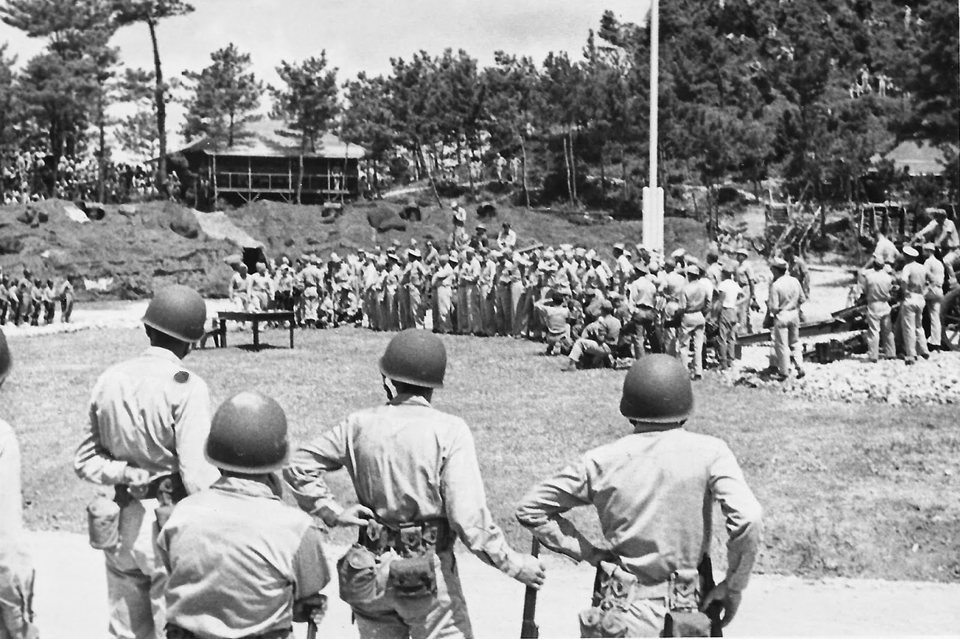 surrender ceremony on Okinawa