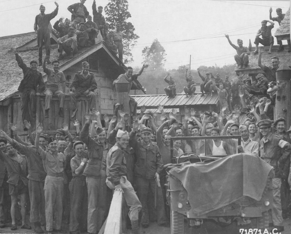 Greeting Americans at POW Camp